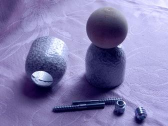 Соединение перила шар, цвет античное серебро, фотография 3