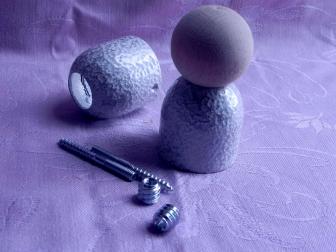 Соединение перила шар, цвет античное серебро, фотография 4
